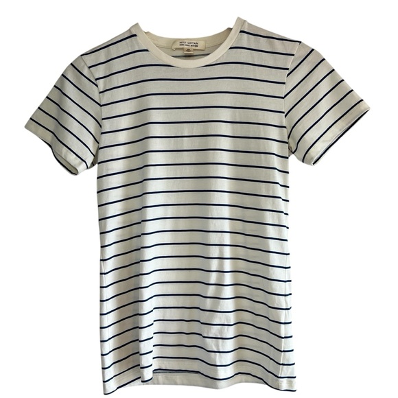 Nili Lotan Mariela striped cotton crew neck t-shirt XS excellent condition - Picture 3 of 11